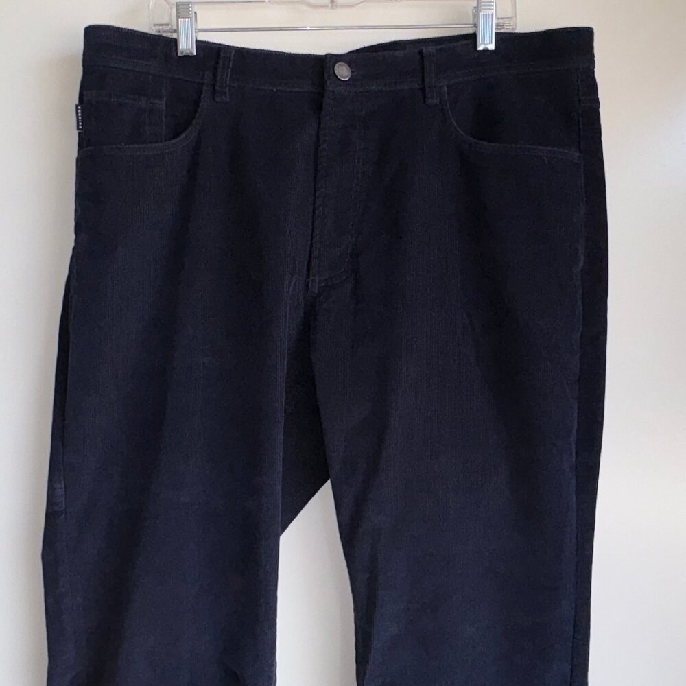 DUNNING Corduroy Pants Men's Size 38x34 Navy Golf Performance - Picture 2 of 12